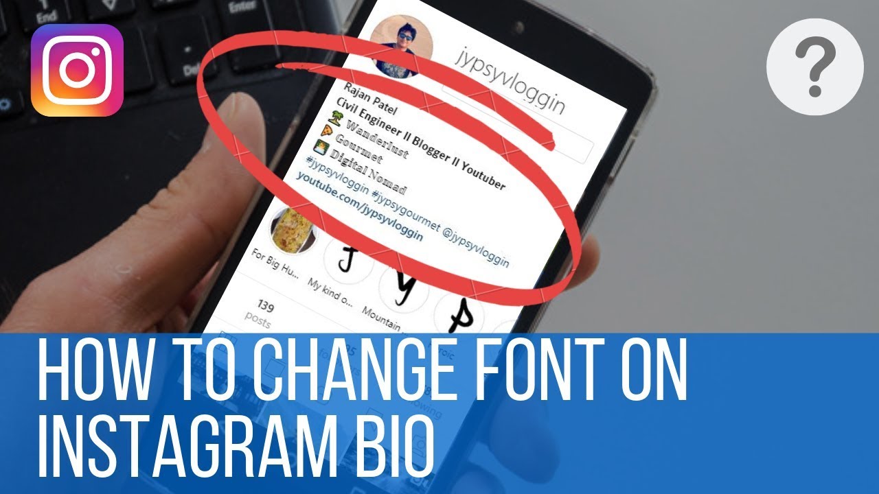 How to change font in Instagram bio - YouTube