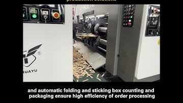 How corrugated carton box are made from corrugated board I HS-B inline flexo folder gluer machine