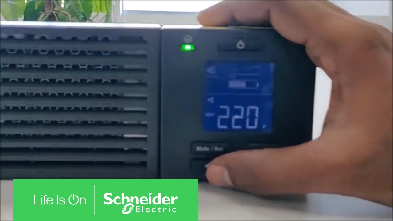 residential wind turbine How to Initiate Self Test in SRV6KL-IN | Schneider Electric Support