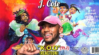 J. Cole “K.O.D” (Album) Pt. 1🔥 REACTION