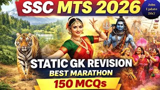 🔥SSC MTS 2026 | Static GK Full Marathon | GK GS Expected MCQs | स्टेटिक जीके मैराथन #ssc #mts #gk#gs