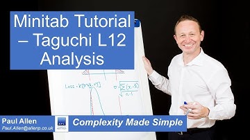 Minitab Tutorial - Taguchi L12 Analysis