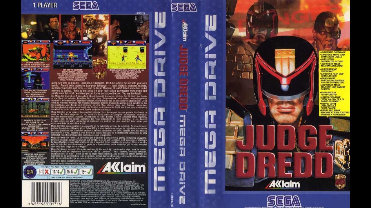 Sega MD/SNES Live - Judge Dredd ジャッジ・ドレッド