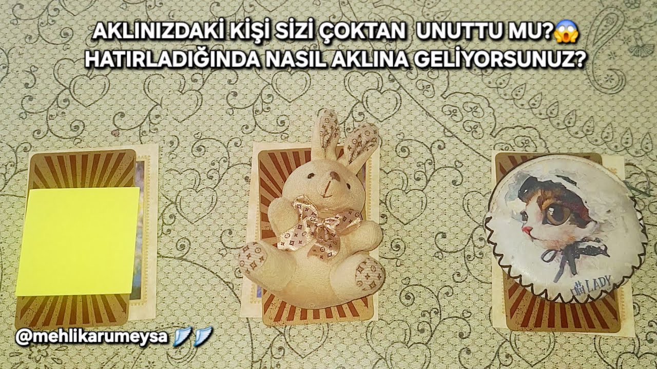 AKLINDAKİ KİŞİ SENİ ÇOKTAN UNUTMUŞ MU?😱 NASIL HATIRLIYOR😬? @mehlikarumeysa 🪽🪽 #desteseç #tarot 