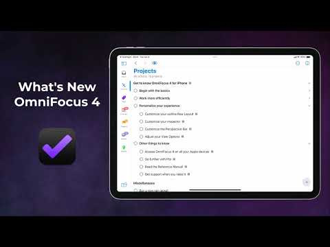 What's New in OmniFocus 4