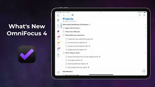 What's New in OmniFocus 4