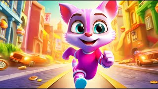 Talking Tom Gold Run | Анжела Против Роя Ракуна На Летающем Корабле! Мы Выиграли Этот Бой!!!