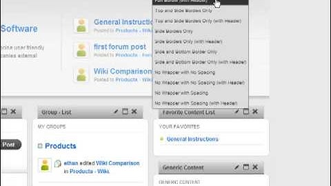 Telligent Community 5.0: Connect widgets for integrated display