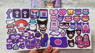 KUROMI SANRIO magnetik Quiet book ASMR | Decorate stickers birthdayparty #toys #papediy #diy #kuromi