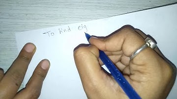 F.Y.B.Sc.(Comp. Sci.(Maths)). Sem-II.Paper-I: Linear Algebra.Ch2: Eigenvalues & Eigenvectors(Part-6)