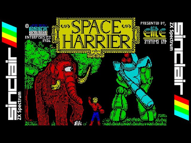 SPACE HARRIER (1986) Walkthrough, ZX Spectrum - YouTube