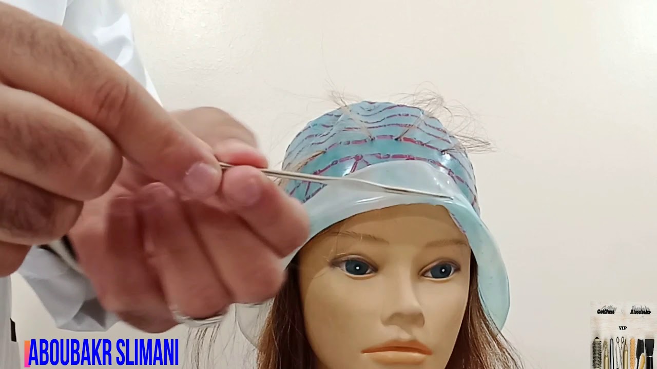 مراحل الاولى في كيفية عمل ليميش بوني ( les mèches bonnet )مع شرح سهل جدا وبسيط 