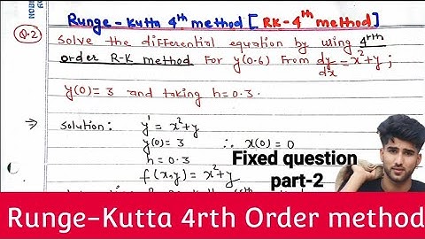 Runge kutta 4th order method part-2| Rk-4 method |Numerical Method