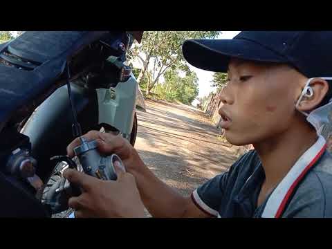 Video cách gắn bình xăng bông mai cho xe zin không bị hụp (... - youtube
