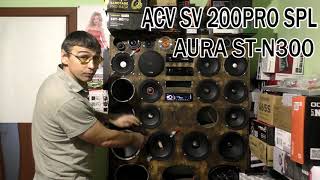 ACV SV 200PRO SPL распаковка, прослушка с твитером и 16, рекомендации