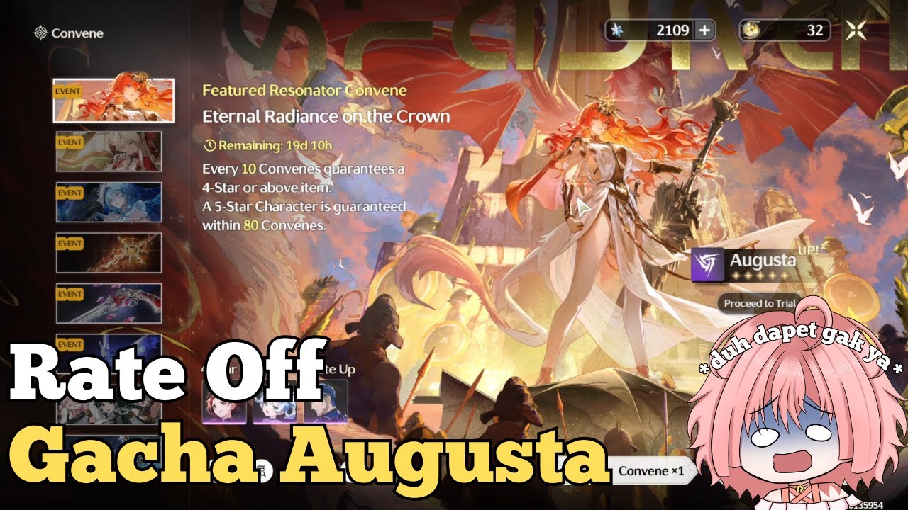 [Rate Off] Gacha Augusta Semoga Masi Bisa Jemput Iuno Nanti [Wuthering Waves]