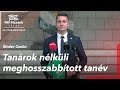 Tanrok nlkli meghosszabbtott tanv