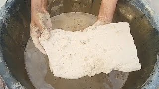 ASMR|| soft powdery mud crumbling in dry/water! oddly satisfying!