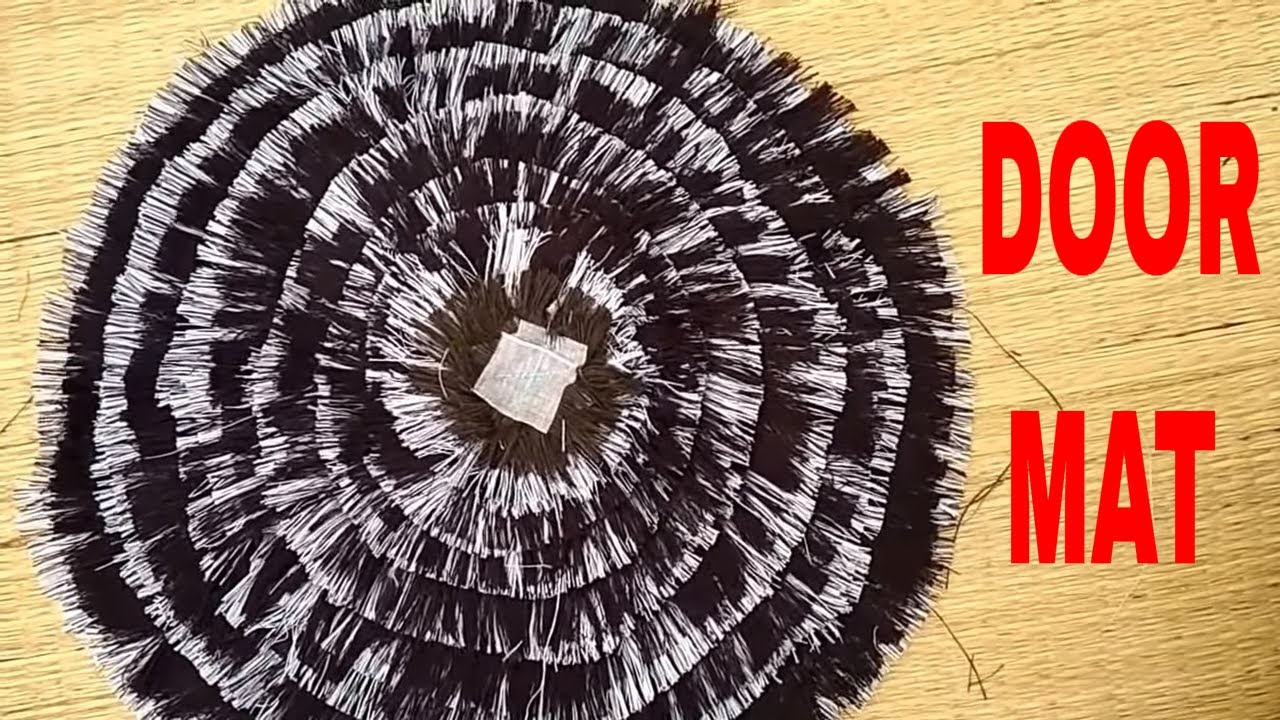 Diy How To Make Doormat At Home With Waste Cloth YouTube