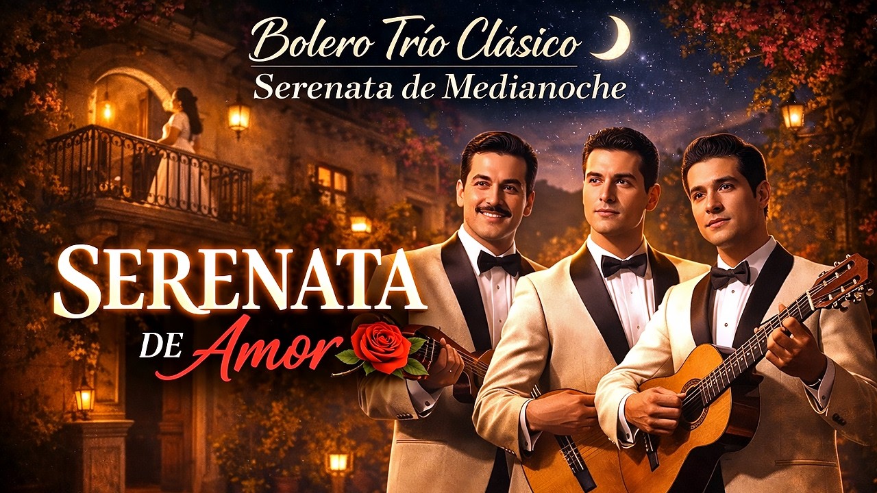 Bolero Trío Clásico 🌙 Serenata de Medianoche  💞  Guitar Instrumental Mix