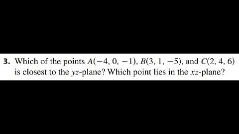 How to find the Distance between Points and Planes (12.1.3)