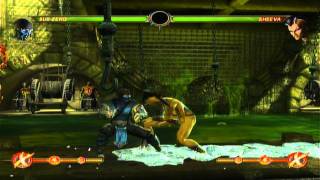 Sub Zero 63% Midscreen Combo MK9