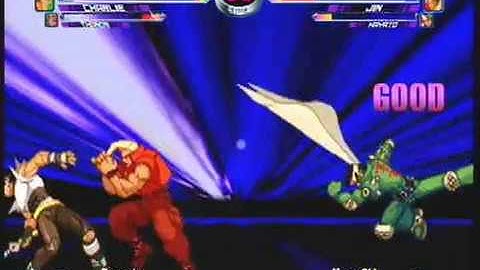 MvC2: Charlie Crossfire Freeze to Moonsault Continution Combo
