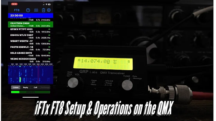 iFTX FT8 Setup and Operations on the QMX Transceiver