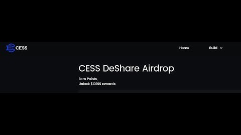 CESS  🚀 NEW AIRDROP: CESS NETWORK! 🚀