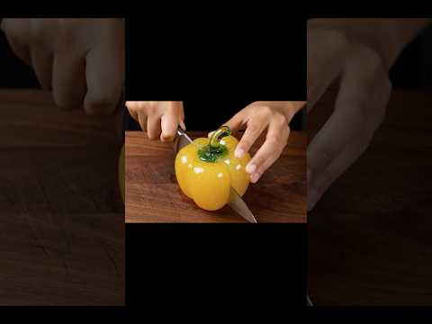 【ASMR🎧】カリッ、シャリッ…夏色パプリカとピーマンの癒し音🫑✨