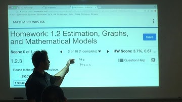 MATH 1332 - 7Ed - 1.2 - Estimation, Graphs, and Mathematical Models