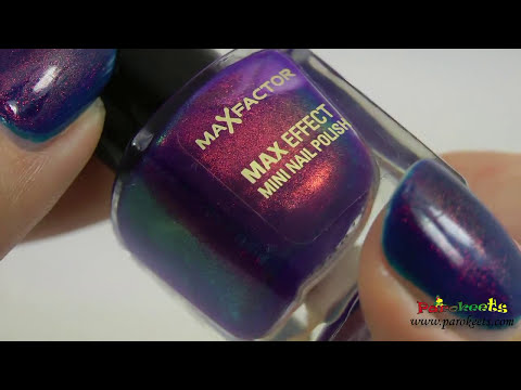 Max Factor - Max Effect: Fantasy Fire, Dazzling Blue nail polish swatch