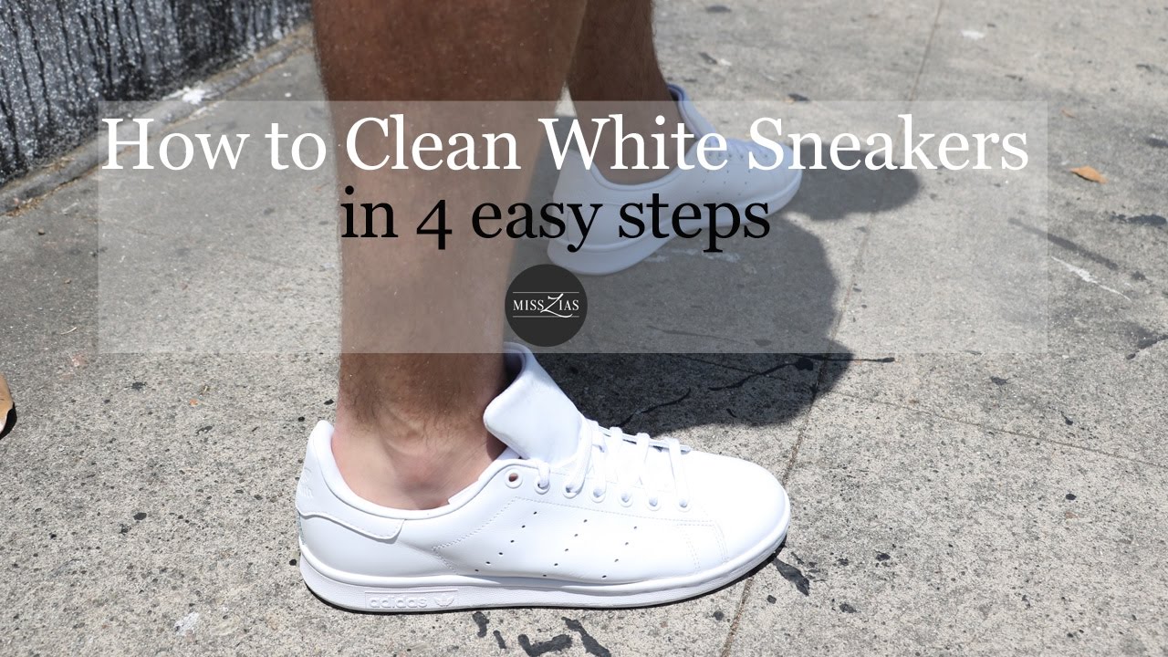 How to Clean White Sneakers - YouTube