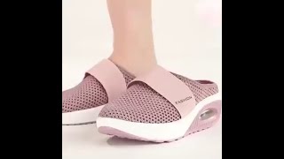 Sandales plates en maille pour femmes