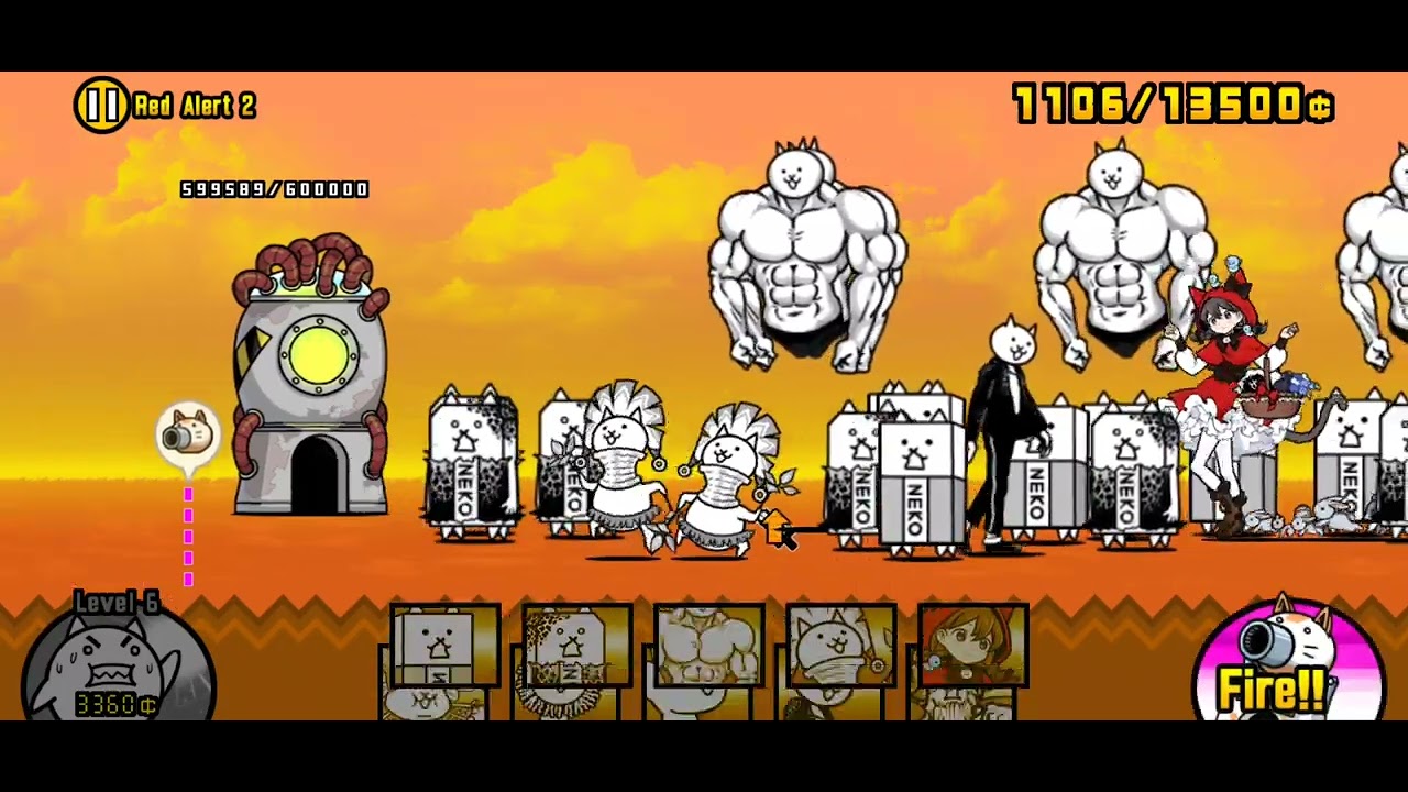 Battle Cats Red Alert 2 - Baron Seal Strikes! Stage 2 - YouTube