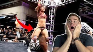 This Female Wrestler Panted During Her Fight | Inappropriate Sports Moments