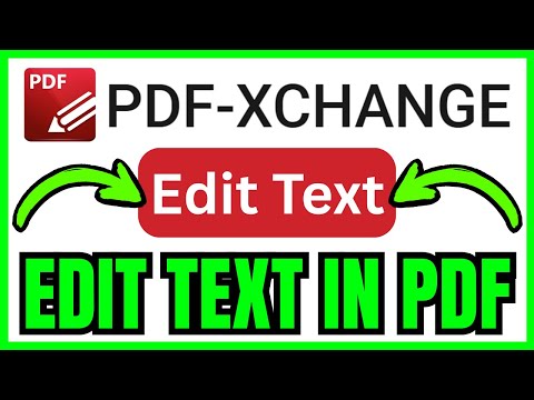 How To EDIT TEXT In PDF XChange Editor (QUICK & EASY) 2026