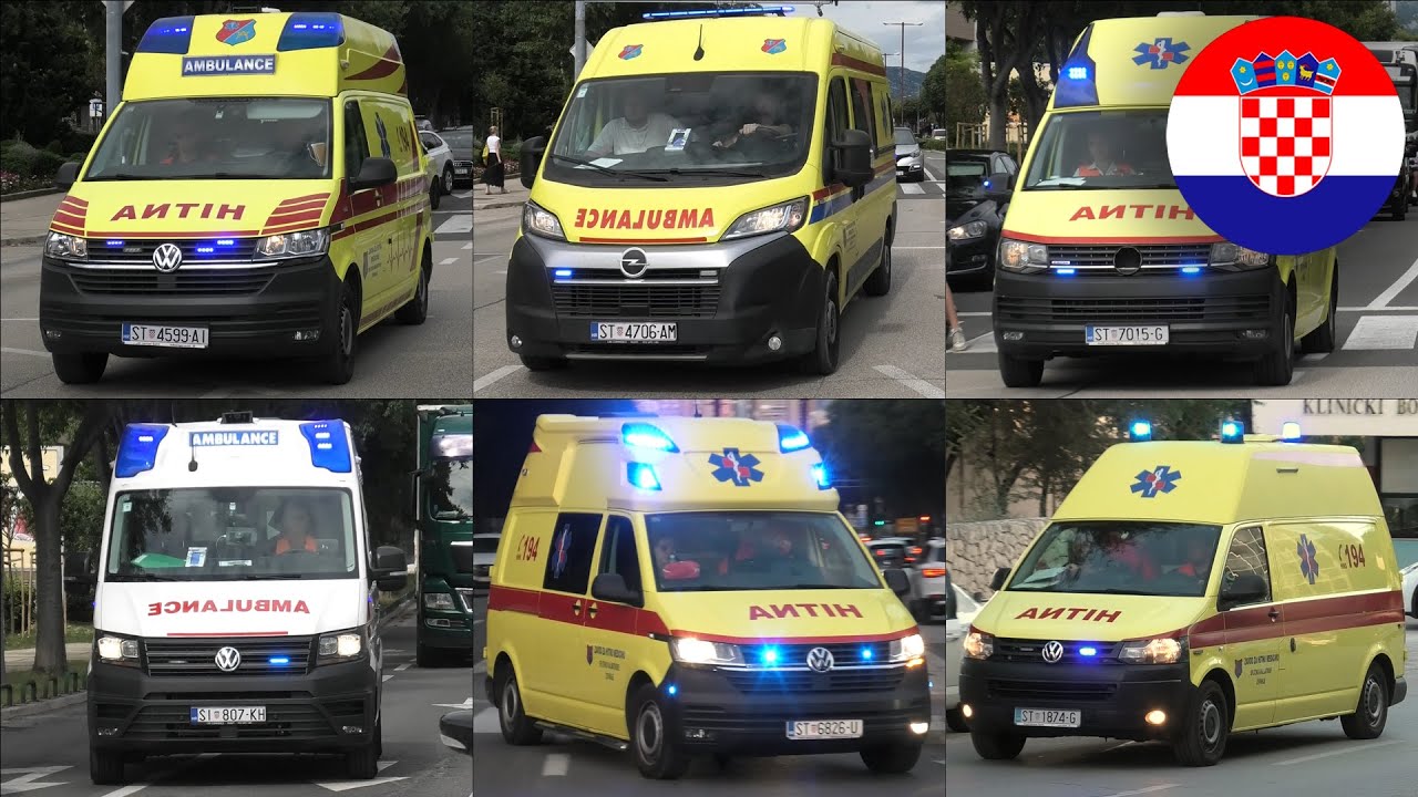 Croatian ambulances responding in Split (Collection) | Hitna pomoć reagira u Splitu (Prikupljanje)