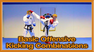 Taekwondo Sparring | Basic Offensive Kicking Combinations | GNT Martial Arts