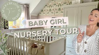BABY GIRL NURSERY REVEAL & TOUR | Room Transformation | DIY Panelling & Decorating | Decluttering