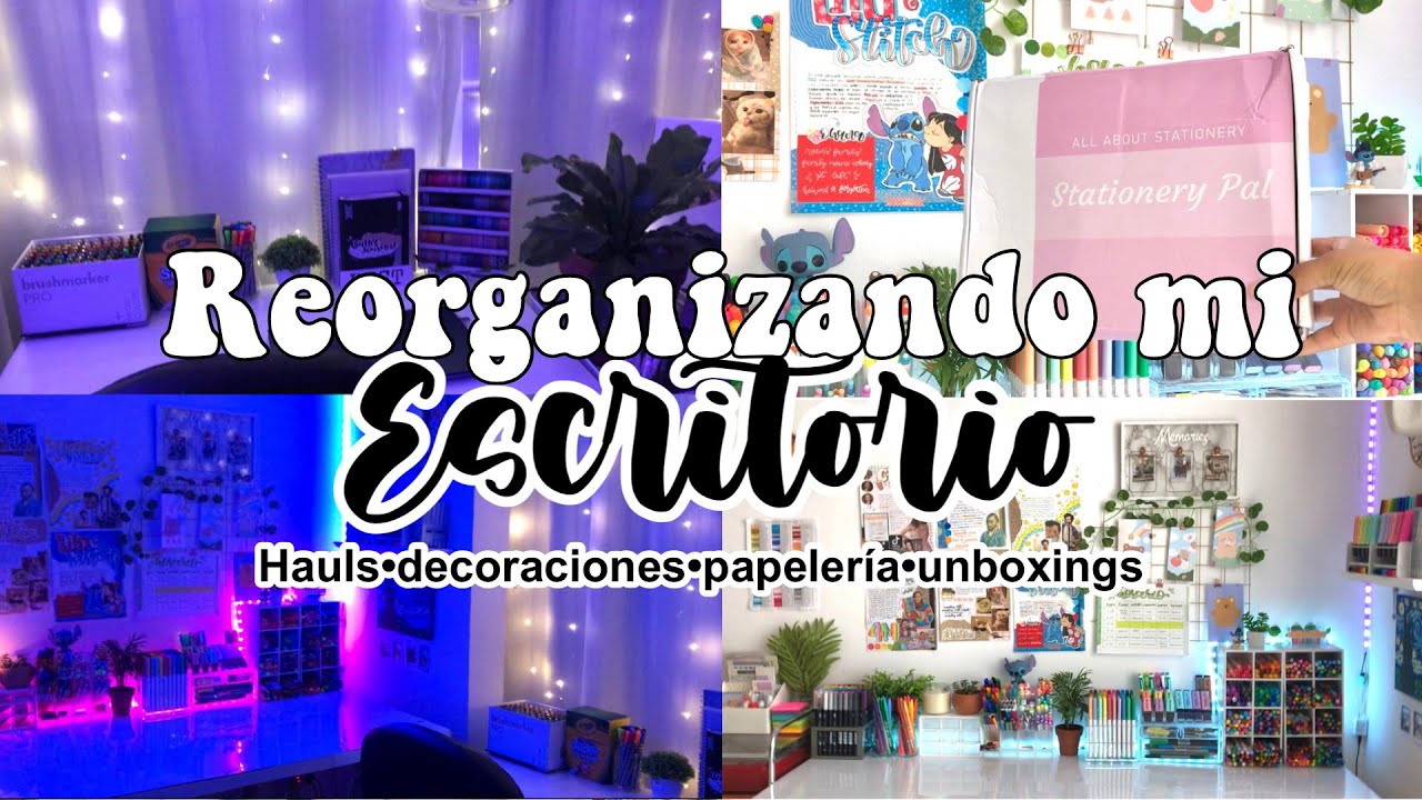 ✨Reorganizando mi escritorio ✨+ Haul Stationery Pal