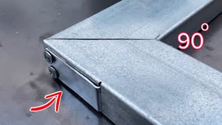 Not many people know! The secret to cutting 90 degree square pipe connections without welding