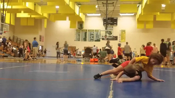 Keagans first wrestling tournament