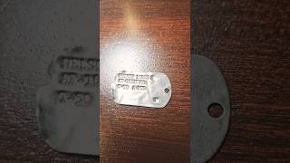 Korean War dog tag from 1950s bad condition $20.00 good condition $50.00