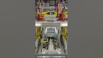 Multiple #KUKA #robots are #automated to operate on #BIW. #automobile #robot #welding