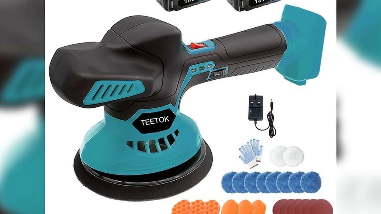A must-have product! Cordless Polisher 6 Gears Rechargeable Car Polishing Machine Electric Rotary