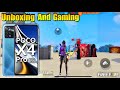 Poco x4 pro unboxing and free fire test m1887 onetap headshot 360Hz touch sampling rate