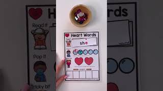 Heart Words Work Mats