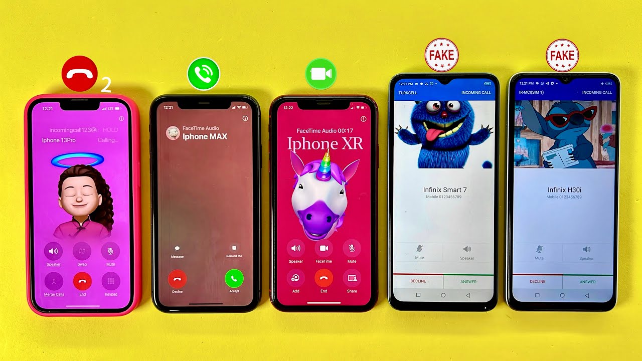 Incoming & Outgoing Call Group FaceTime & WhatsApp on iPhone 13,11,XR ...