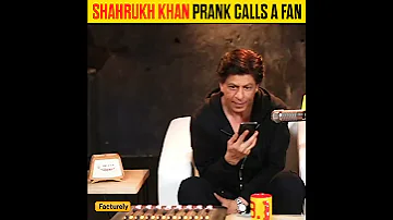 Shahrukh Khan Prank Calls a Fan 😂